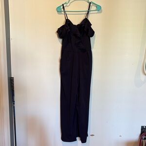Elegant navy  Ruffled Jumpsuit
